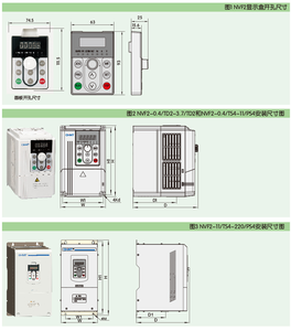 Variateurs de fréquence de bonne qualité NVF2G-5.5/TS4 45 kW 55 kW 380 V 3 phases Convertisseur de fréquence CA VFD - Product Image 3