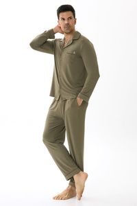 Bamboo <b>Pajamas</b> <b>Men</b> <b>Set</b> Soft Cooling Breathable Sleepwear Custom Wholesale Private Label OEM ODM <b>Pajama</b> Manufacturer - Product Image 5