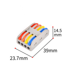 Dây Đồng nối-224 Nylon nhà ở 4P Push-in khối thiết bị đầu cuối 4 trong 4 ra cáp điện kết nối nhanh chóng - Product Image 2