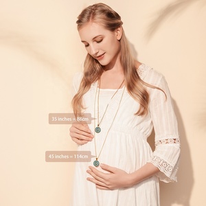 Proveedor de joyería antideslustre, fábrica mayorista de China, bola mexicana Harmony Ball colgante, collar de joyería chapado en oro para mujer - Product Image 4