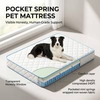 Lit orthopédique pour chien sur mesure 8-11 cm, matelas pour animaux de compagnie matelassé de qualité supérieure ou à ressorts ensachés mini avec fond anti-plis
