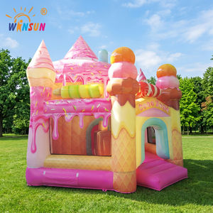 WINSUN Inflatable Ice Cream Trampoline Bounce House Castle Combo-CE Certified PVC Material Custom Size Easy Setup - Product Image 1