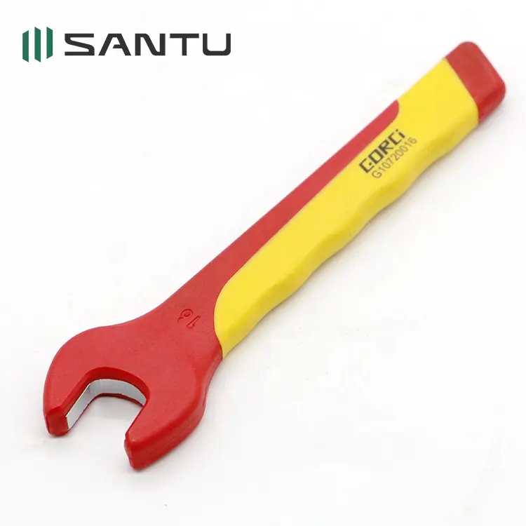 Santu prix d'usine 6-32mm 1000V clé électrique VDE isolée outils d'électricien clé ouverte à une extrémité