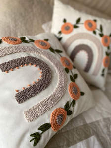 Idée de cadeau unique, housses de <span class=keywords><strong>coussin</strong></span> d'oreiller à aiguille, décor à la maison, <span class=keywords><strong>motif</strong></span> de fleurs de luxe pour décoration de chambre - Product Image 6