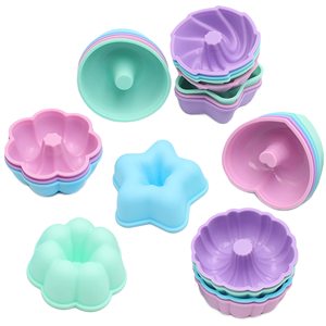 Moules en silicone LA personnalisés de formes variées pour chocolat, bougies, muffins, gâteaux, ustensiles de cuisson, faciles à utiliser, pour la cuisine, DIY - Product Image 2
