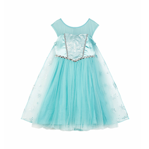 Elsa <strong>Frozen</strong> Ice Princess Children's Clothing Girl's Cotton Sweet Summer Christmas Carnival Party <strong>Dress</strong> Flowing Shoulder-length - Product Image 2