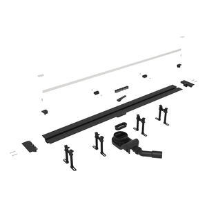 Desagüe de Piso Cortable a Medida Antiolor de 1200mm, Desagüe Lineal para Ducha de Acero Inoxidable 304 y ABS con Base Giratoria con Sello de Agua - Product Image 2