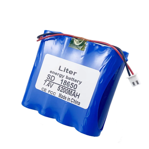 Paquete de Baterías de Litio 18650 de 7.4V 2S2P 5.2ah, Luz <span class=keywords><strong>LED</strong></span> de Pesca, Altavoz, Baterías de Emergencia de 8.4V para Bricolaje <span class=keywords><strong>con</strong></span> PCB - Product Image 4