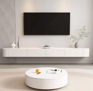 Modern Minimalist Sintered Stone Solid Wood Floating <strong>TV</strong> Stand Luxury <strong>Wall</strong> Mounted <strong>TV</strong> <strong>Cabinet</strong> - Product Image 3