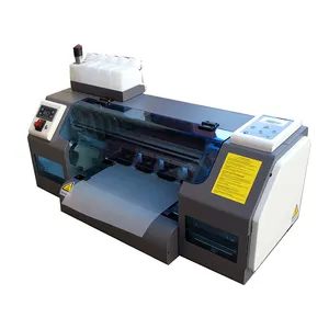 Schneller Versand Dtf-Tintenstrahldrucker Wärmeübertragungsdrucker Doppelkopf XP600 PET-Film CE A3 Bekleidungsdruck automatische Pigmenttinte