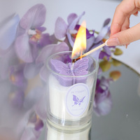 CN Fantasy Schmetterlingsförmige Handgemachte Gemischte Wachs-Aromatherapie-Kerze ohne Duftstoffe als Geschenk für die Freundin