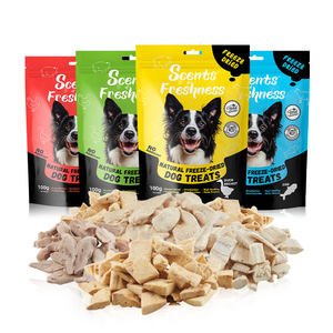Vente en gros de friandises santé pour chiens et chats personnalisées OEM ODM 100% Aliments naturels lyophilisés pour chiens Poitrine de poulet Poitrine de canard Saumon et morue - Product Image 3
