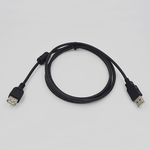 Cable de extensión USB 2.0 macho a hembra con núcleo de ferrita único y carcasa de plástico para transferencia de datos y conexión de dispositivos - Product Image 4