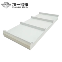 Panneau sandwich en acier polyuréthane galvanisé PU, panneau de toiture isolé thermiquement pour bâtiments frigorifiques