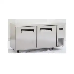 2023 nouveau produit refroidissement statique Table de travail réfrigérateur en acier inoxydable congélateur armoire