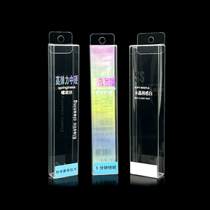 O costume imprimiu a caixa plástica pequena clara do PVC para o ANIMAL DE ESTIMAÇÃO transparente <span class=keywords><strong>PP</strong></span> do <span class=keywords><strong>Toothbrush</strong></span> com materiais reciclados - Product Image 4