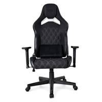 Chaise de bureau et de gaming 3D réglable avec accoudoirs, base en nylon, pivotante, inclinable, soutien lombaire, Cadeira Gamer, logo OEM personnalisé, vente en gros