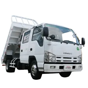 Gebraucht und neu Doppelkabine China ISUZU Daunenwagen Linkshänderantrieb Diesel Sand und Stein Transport Kipper-Lkw Einlagenlieferung