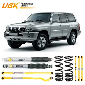 Ugk 4x4 off road có thể điều chỉnh coilover y61 Lift Kit Nitơ mùa xuân giảm xóc cho Nissan tuần tra y61 phụ kiện hệ thống treo