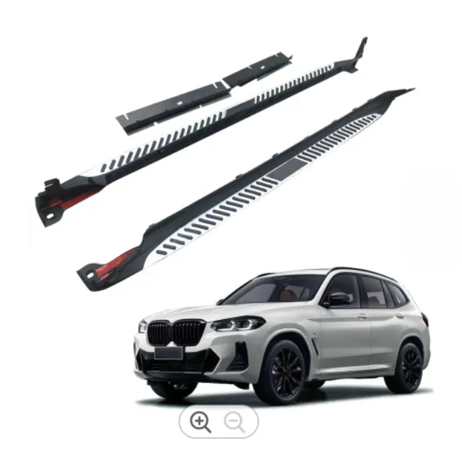 BMW X3 G01 G02 용 자동차 외부 액세서리 SUV 사이드 스텝 바 알루미늄 합금 사이드 페달 스텝 보드