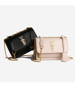 Sac à main pour femme à motifs crocodiles Sac carré de luxe avec sangle de chaîne vintage Sac à bandoulière luxueux pour femme avec sangle à bandoulière - Product Image 2