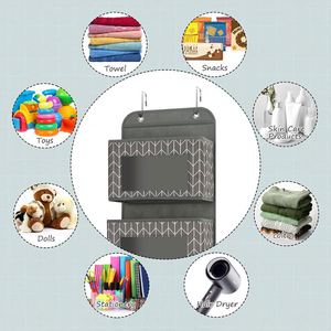 Organizador Colgante para Puerta con Ventana Transparente, Impermeable, de PVC, Plegable, de 4 Niveles, con Ganchos Metálicos para Almacenamiento en Pared o Armario - Product Image 6