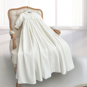 Buy Long Sleeve Christening Gown Embroidered Lace Design | Alibaba.com