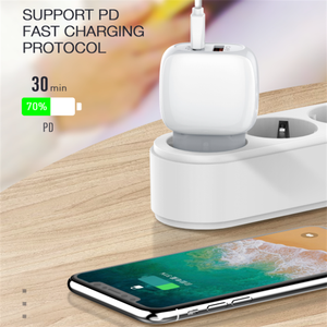 LDNIO a2313c EU UK chúng tôi cắm 2 cổng 20W PD sạc cho iPhone 13 QC3.0 sạc Du Lịch Tường <span class=keywords><strong>USB</strong></span> C sạc Power <span class=keywords><strong>Adapter</strong></span> - Product Image 3