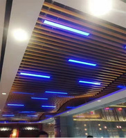 6000 série aluminium bois Grain carré Tube carré passage plafond profil Arc décoratif cloison plié peinture en aérosol coupe soudée