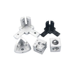 ข้อต่อมุมขวาแบบอุตสาหกรรมตัวยึดรูปตัว L อุปกรณ์โปรไฟล์อลูมิเนียม<span class=keywords><strong>สาม</strong></span><span class=keywords><strong>มิติ</strong></span>ที่ซ่อนอยู่ - Product Image 3