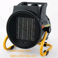 Mini radiateur électrique en plastique 1500W PTC, rapide, portable, 220V, avec télécommande, étanche, éclairage, thermostat réglable, pour bureau