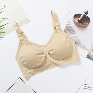 All'ingrosso reggiseni da <span class=keywords><strong>allattamento</strong></span> <span class=keywords><strong>senza</strong></span> <span class=keywords><strong>spalline</strong></span> traspiranti stile quotidiano a maglia biancheria intima di maternità per donne incinte <span class=keywords><strong>reggiseno</strong></span> - Product Image 4