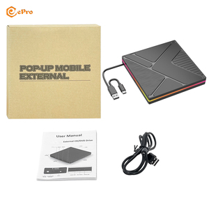 <span class=keywords><strong>Lecteur</strong></span> DVD optique EDD32 plateau lumineux rvb type-c <span class=keywords><strong>lecteur</strong></span> de <span class=keywords><strong>graveur</strong></span> <span class=keywords><strong>CD</strong></span>/DVD RW <span class=keywords><strong>externe</strong></span> pour ordinateur de bureau Macbook Pro Air Wins11/10 - Product Image 1