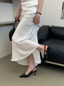 Escarpins minimalistes pour femmes, à bout pointu, talons aiguilles fins, à bride arrière, avec boucle, pour le bureau et les mariages - Product Image 5