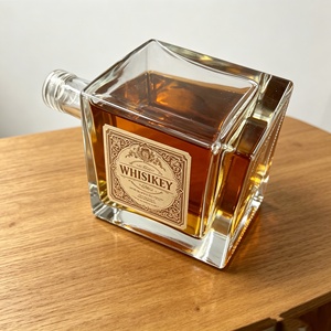 Botella de Vidrio Plana de 500 ml a Precio Económico para Licor, Vodka, Whisky, <span class=keywords><strong>Ginebra</strong></span>, con Etiqueta y Serigrafía - Product Image 6