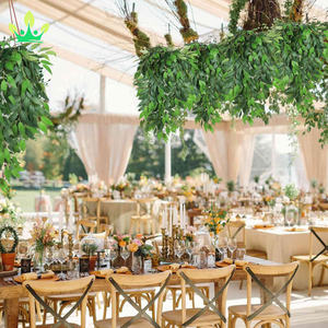 Artificielle Suspendue Saule Laisser Vigne Brindille Soie Pleureur Saule Feuille Italien Ruscus Verdure Maison Jardin Mariage Arc Jungle Décor - Product Image 4