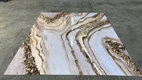 Livre ouvert impression 3D panneau UV panneau brut populaire et pas cher usine feuille de marbre PVC marbre UV enduit pour la décoration vitre murale