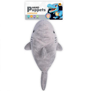 Marionnettes à main lumineuses pour enfants, animaux en peluche <span class=keywords><strong>requin</strong></span> et jouet en peluche baleine pour soulager le stress - Product Image 3