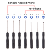 Tournevis réparation de téléphone portable, Kit d'outils manuels, ouvrir la barre d'écran démonter le jeu de tournevis, outils de réparation de téléphones portables combo 12 en 1