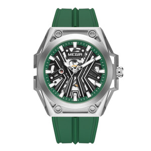 New MEGIR 8603 New Stainless Steel <b>Case</b> Skeleton Mechanical <b>Watch</b> Waterproof Luminous Men Fully Automatic Wristwatches - Product Image 2