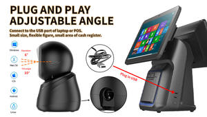 ماسح ضوئي للباركود عالي الدقة من هينكس، يعمل بدون استخدام اليدين، قارئ رمز الاستجابة السريعة التلقائي السلكي عبر USB، متوفر في المخزون مع ضمان لمدة 3 سنوات - Product Image 5