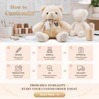 Ours en peluche personnalisé avec logo, fabrication OEM/ODM, animal en peluche doux pour cadeau promotionnel, faible MOQ, peluches en gros