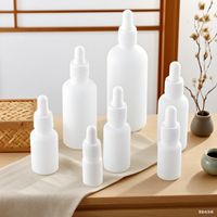 5ml 10ml 15ml 20ml 30ml 50ml 100ml Vaporisateur Blanc Mat Rond Huile Essentielle Huile Capillaire Conteneur Cosmétique Flacon compte-gouttes En Verre