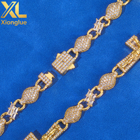 Pendentif de luxe en cuivre plaqué or 18 carats avec tête de Jésus incrustée de zircons naturels brillants, collier religieux unisexe