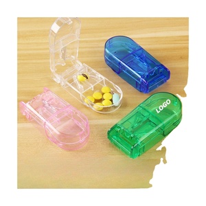 Distributeur de pilules portable classique – Organisateur de comprimés facile à diviser – Boîte de rangement pour médicaments pour seniors – Étui à pilules en plastique transparent personnalisable - Product Image 1