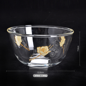 Tazón de Vidrio de <span class=keywords><strong>Doble</strong></span> Pared para Cocina, para Fruta, Azúcar, Leche, Ensalada - Product Image 2