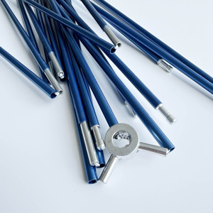 Postes de Tienda de Campaña Resistentes <span class=keywords><strong>al</strong></span> Viento de Alta Resistencia para Tiendas de Campaña Tipo Domo, Accesorios Duraderos para Acampar <span class=keywords><strong>al</strong></span> Aire Libre - Product Image 1