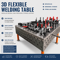 Table de soudage 3D en fonte anti-déformation à haute dureté, nitridée, plateforme de fixation flexible tridimensionnelle