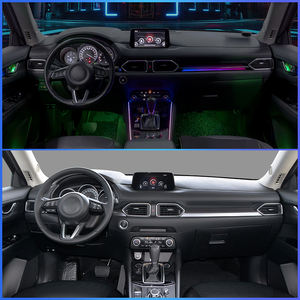 Kit d'éclairage d'ambiance <span class=keywords><strong>dynamique</strong></span> complet TMPRO pour <span class=keywords><strong>Mazda</strong></span> <span class=keywords><strong>CX</strong></span>-5 2017-2021 conduite à gauche, tableau de bord et amélioration intérieure des portes - Product Image 2