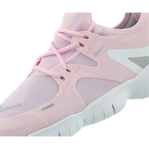 รองเท้าวิ่ง Nike Free RN 5.0เด็กผู้หญิงสีชมพู/ขาว/เงิน-100% ของแท้ - Product Image 3